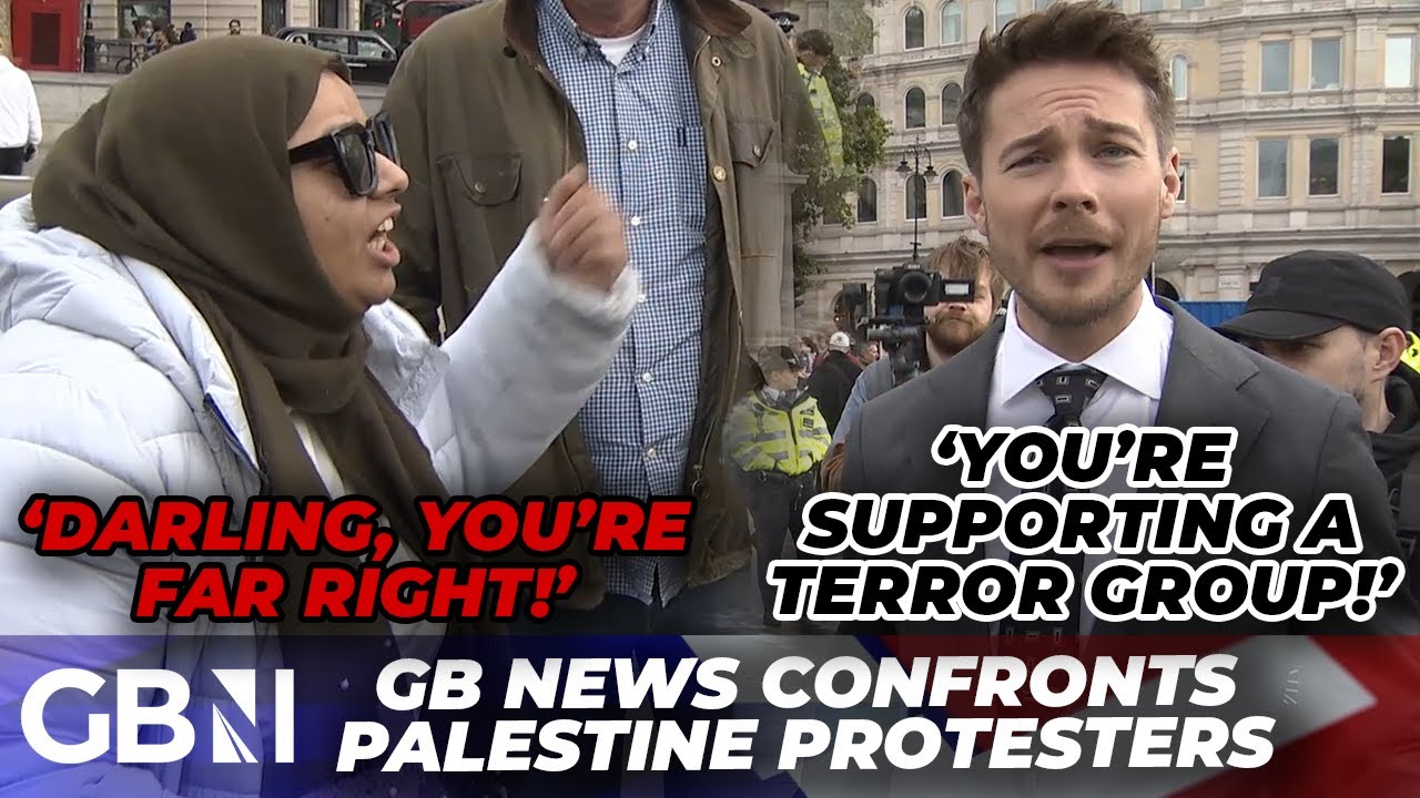 'Can you even define FAR-RIGHT?!' | Alex Armstrong leaves protesters SPEECHLESS at pro-Gaza rally
