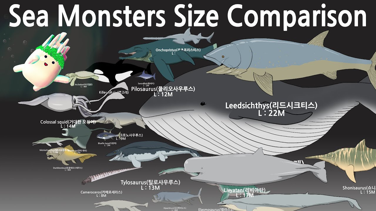 Sea Monsters | Size Comparison