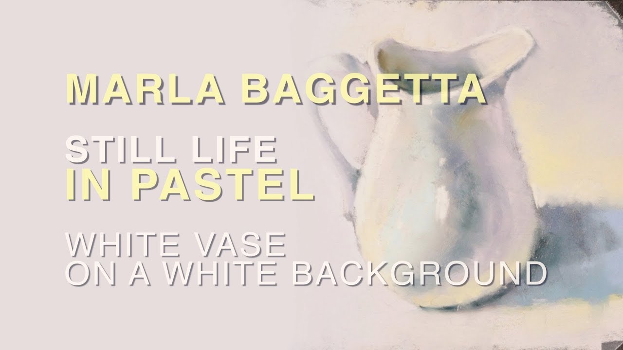 Pastel Painting - WHITE VASE