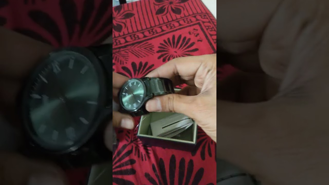 Unboxing and review of Allen Solly Black Anilog watch for men.