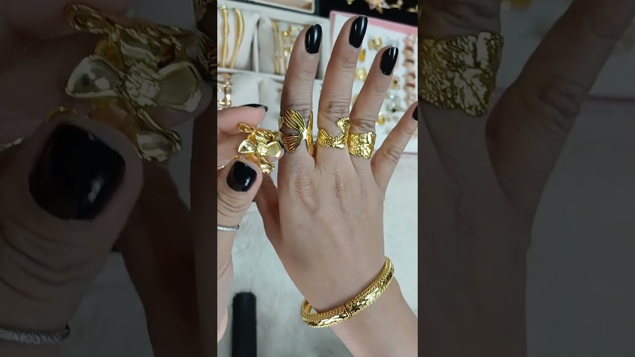 মাত্র- ৯৯/- টাকায় ২২ কেরেট দূবাই গোল্ড পলিশ এর ফিংগার রিং-। 