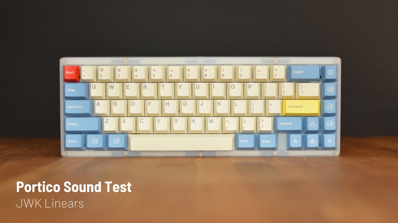 Portico Sound Test | Lubed JWK Linear | GMK Godspeed