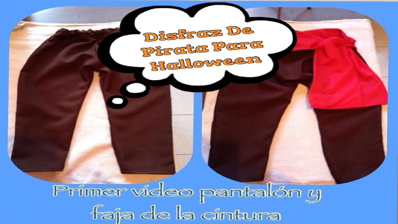 Elaborando Disfraz De Halloween (( Jack Sparrow )) - Pantalon y Faja De La Cintura -