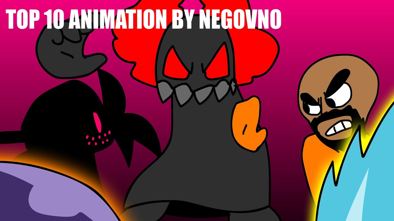 Top 10 Animations about FNF I made (NEGOVNO) || Friday Night Funkin Animations (Evil Boyfriend)