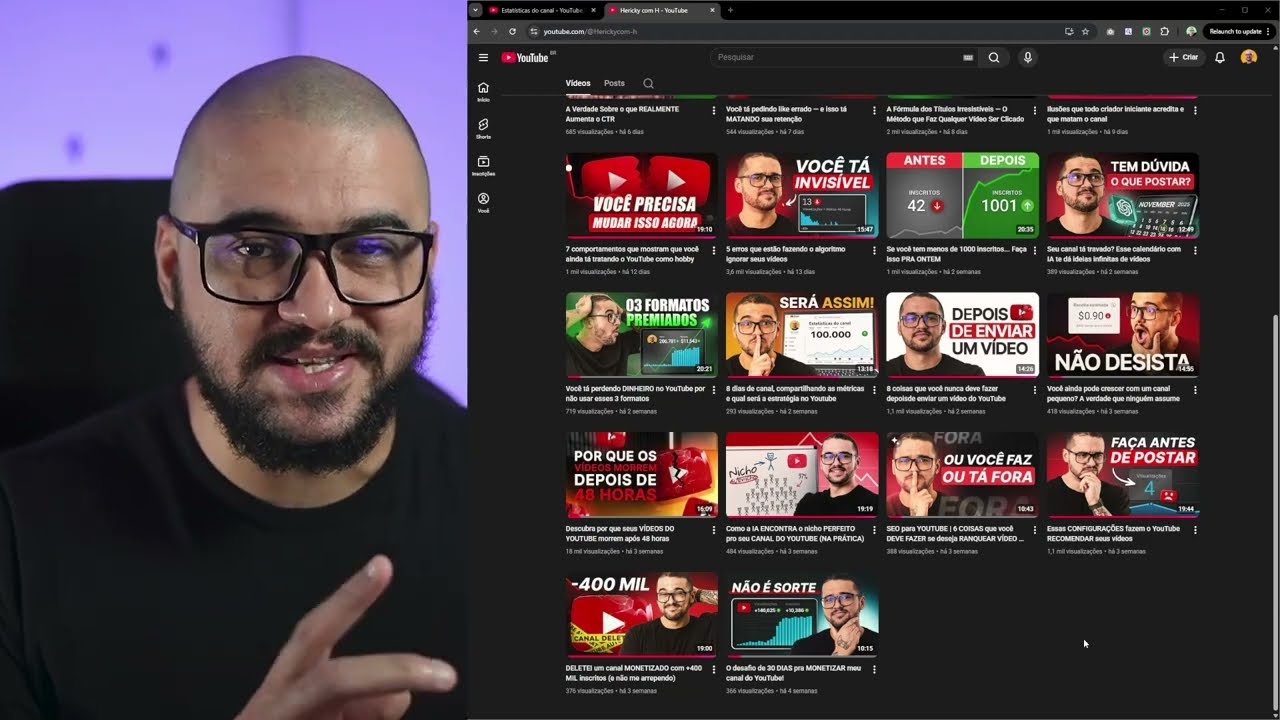 YouTube: Postei durante 30 DIAS pra te provar que não é sorte!