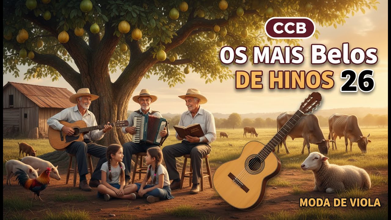 Os Mais Belos Hinos da CCB na Viola Caipira | Melodias de serenidade
