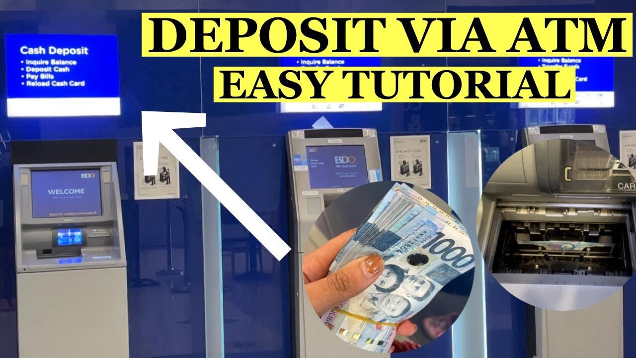 PAANO MAG DEPOSIT SA BDO ATM MACHINE / HOW TO DEPOSIT CASH BDO CASH DEPOSIT MACHINE 2021