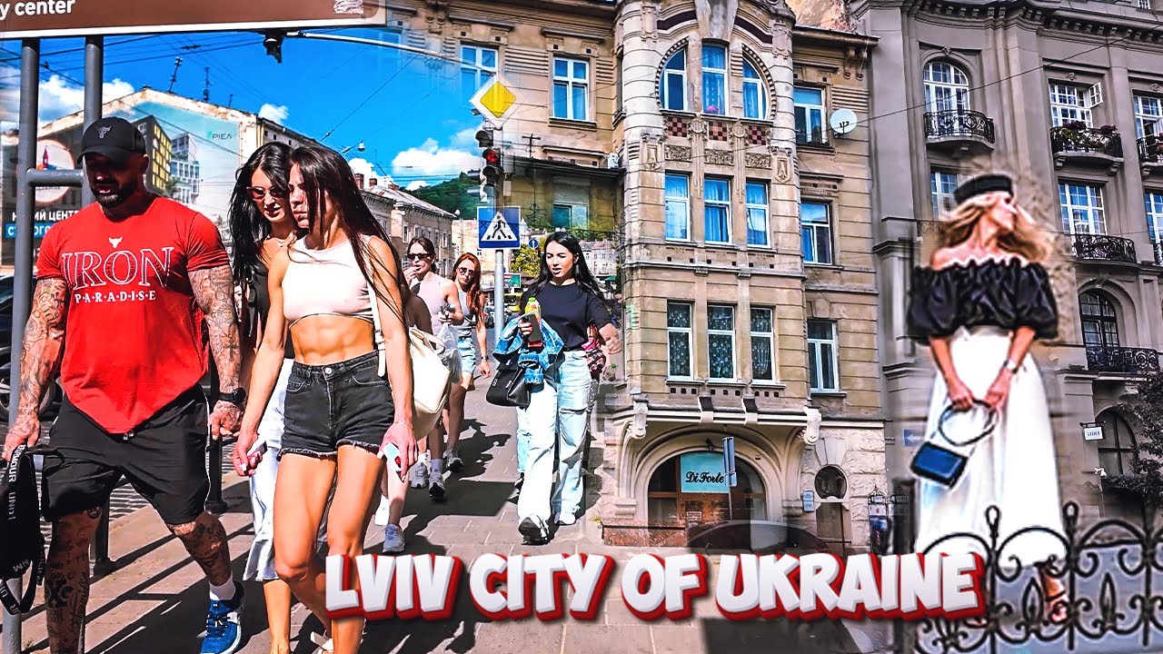 Прогулянка вуличками Львова: Сонячний День та Чудова Архітектура [4к Віртуальна Прогулянка] 2024