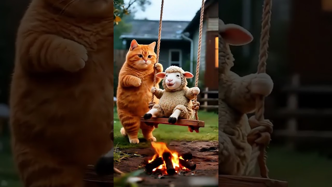 Cat&rsquo;s Friendship Goes Wrong! #cat #ai #kitten