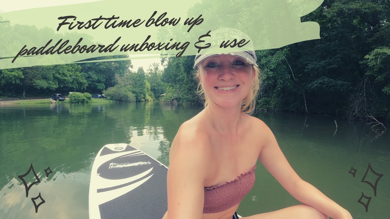 SereneLife Blow Up Paddleboard Unboxing & First Time Use