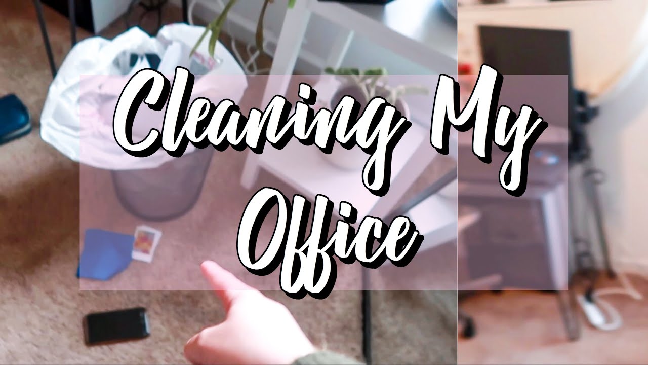 Cleaning and Tidying my Office || huntermerck