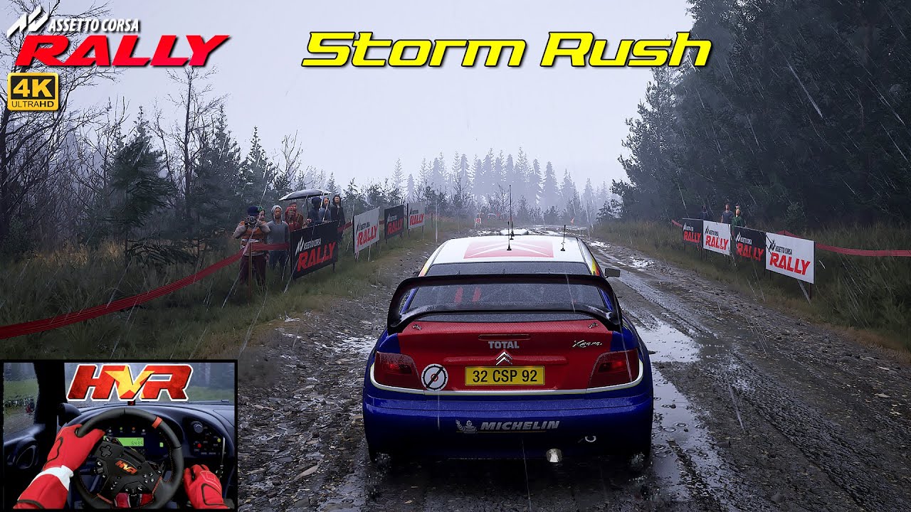 ASSETTO CORSA RALLY | Storm Rush in Wales with Citroen - Xsara WRC 2003 | HVR