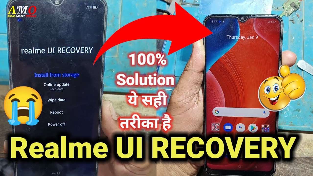 Realme ui Recovery Problem Install From storage Problem 100% Solution
