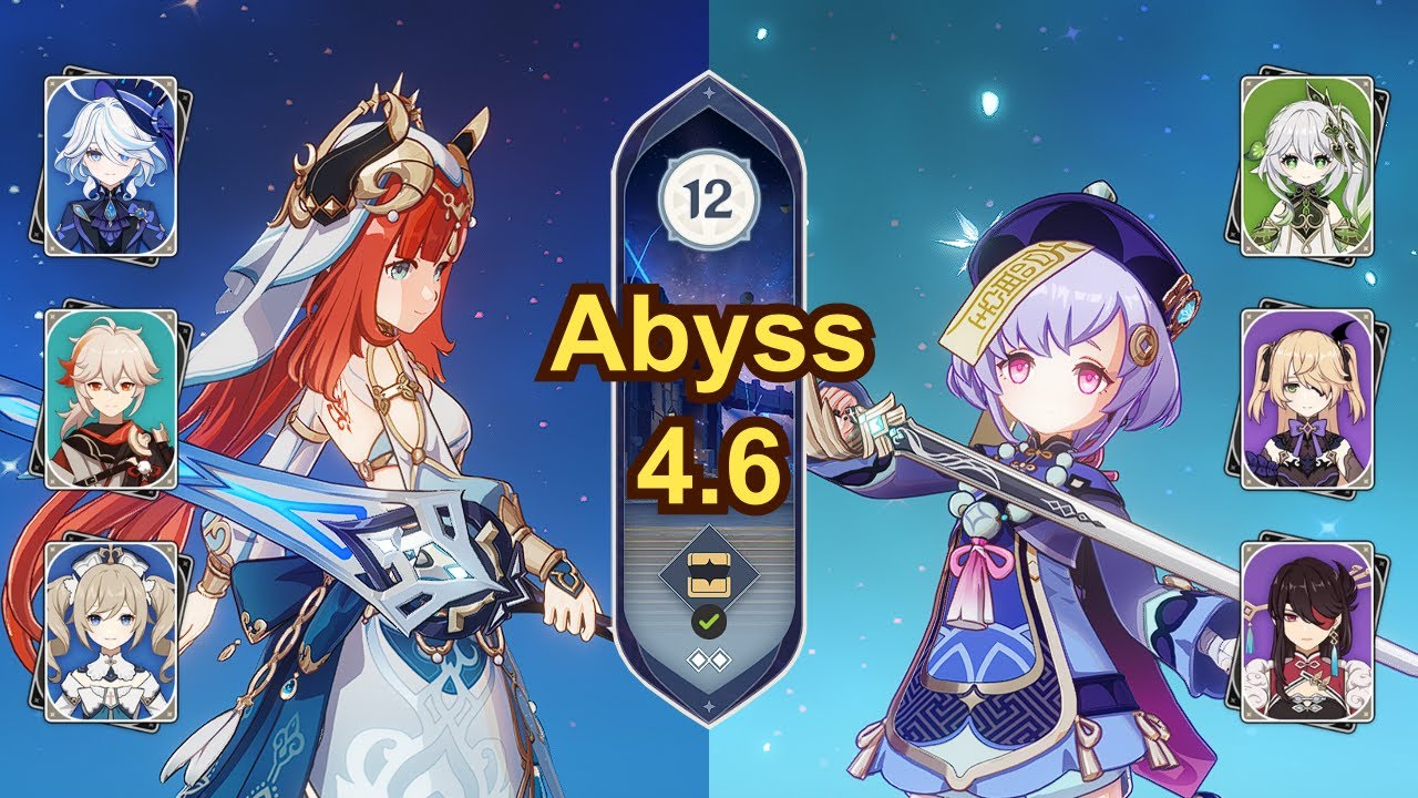 Mono Hydro Nilou | Clam Qiqi | Spiral Abyss 4.6 | Genshin Impact