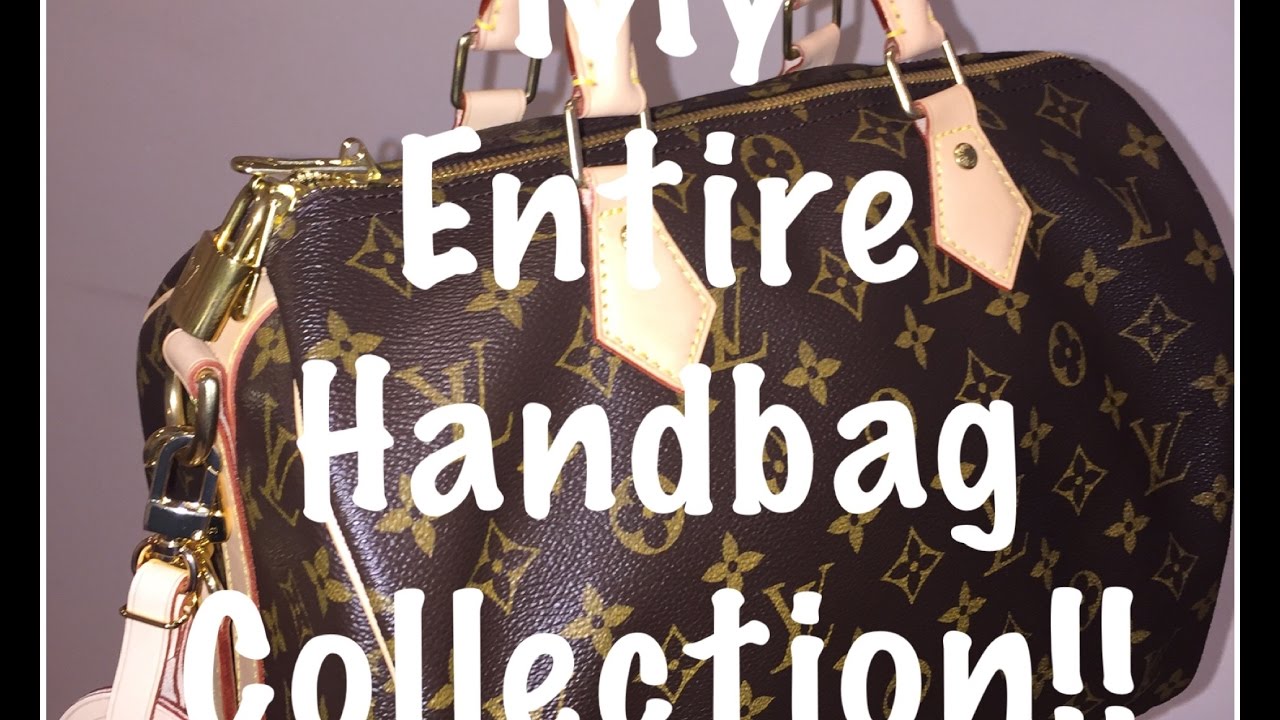 My Entire Luxury Handbag Collection!! With modeling Shots! Mainly Louis Vuitton 2017