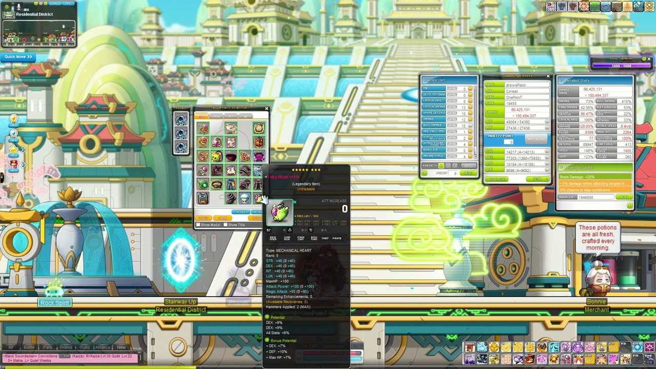 Maplestory -  drewsPistol Gear Update