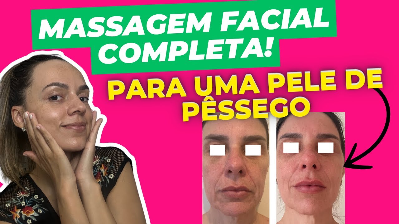 Massagem Completa para um Rosto de Pele de Pêssego