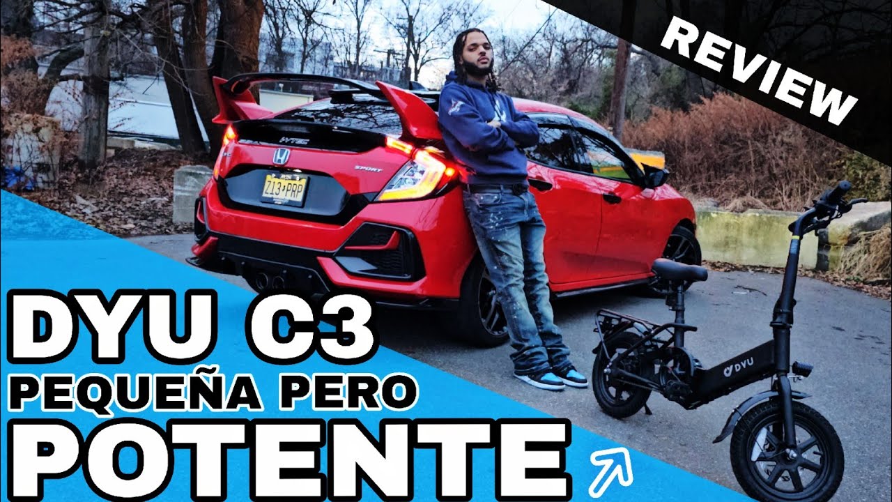 La mejor BICICLETA ELECTRICA PEQUEÑA PERO POTENTE | DYU C3 (Review en Español)