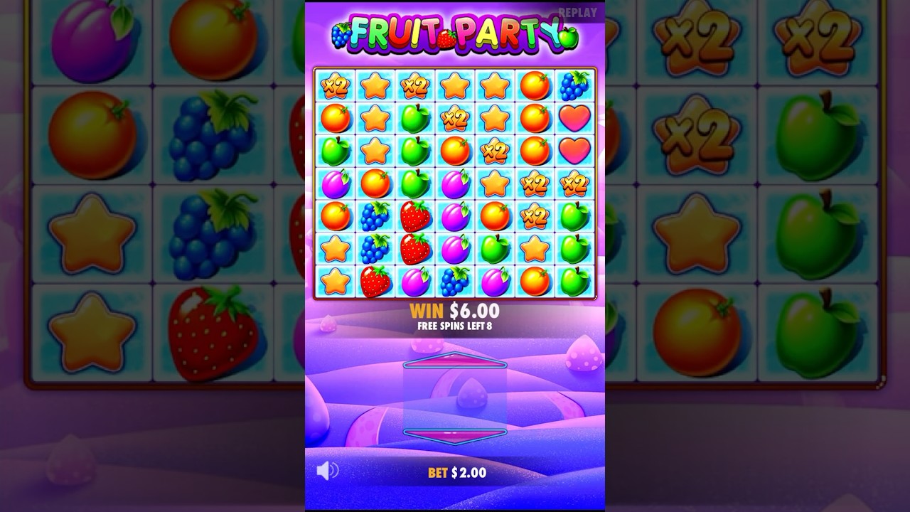 MAX WIN on Fruit Party 🍓🍏🍊🍇⭐ (2024-08-19 | 2.00 Base) #casino #slots #bonusplay