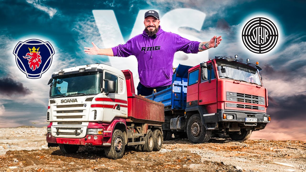 STEYR kontra SCANIA 👉👈 różne roczniki, inne skrzynie -  ta sama robota.