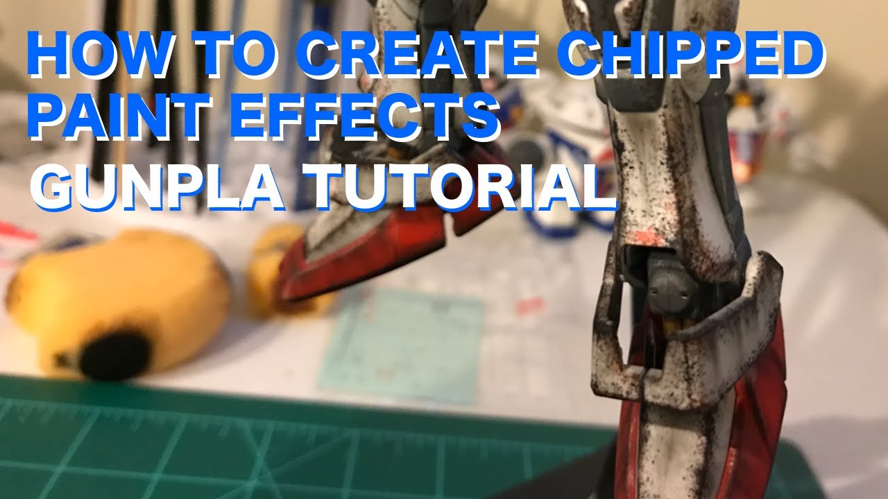 Учебное пособие по Gunpla: как легко создать эффект облупившейся краски с помощью губки!