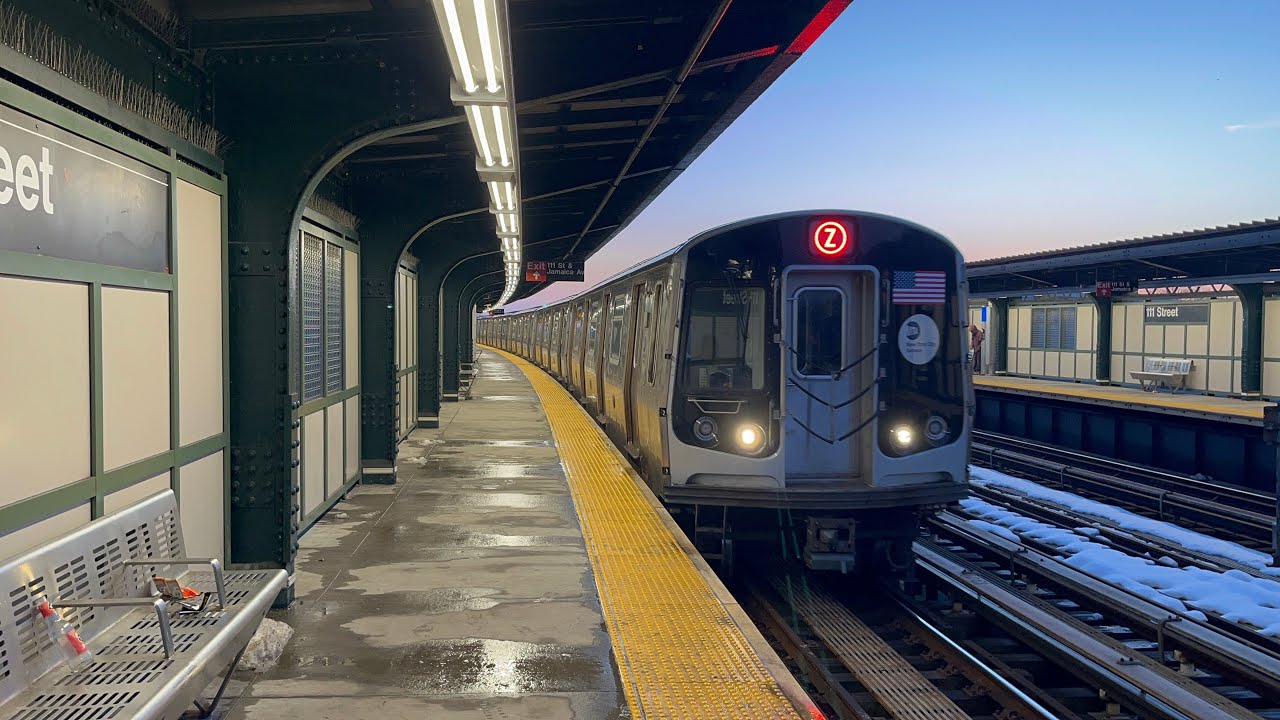 BMT Jamaica Line: (J) Trains with (Z) Skip-Stop Trains @ 111th Street (R143, R160A-1, R179)