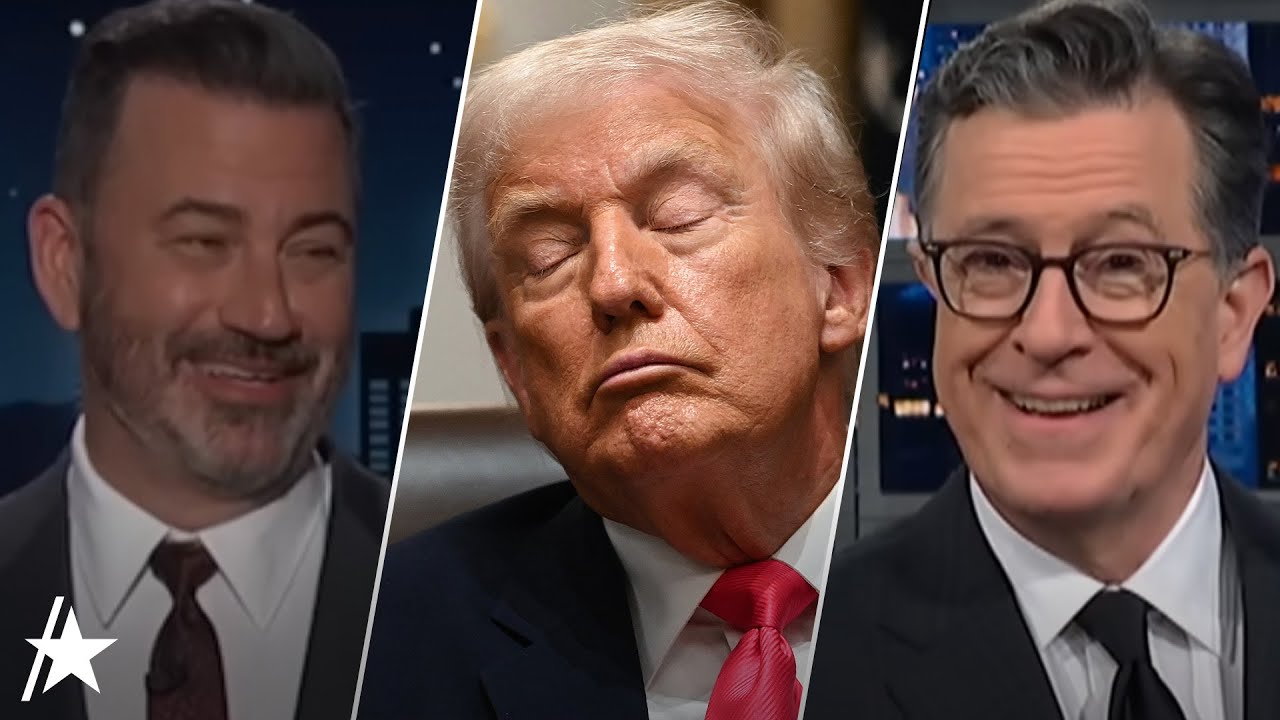 Jimmy Kimmel, Stephen Colbert, & More Mock Donald Trump For Appearing To Fall Asleep In Meeting