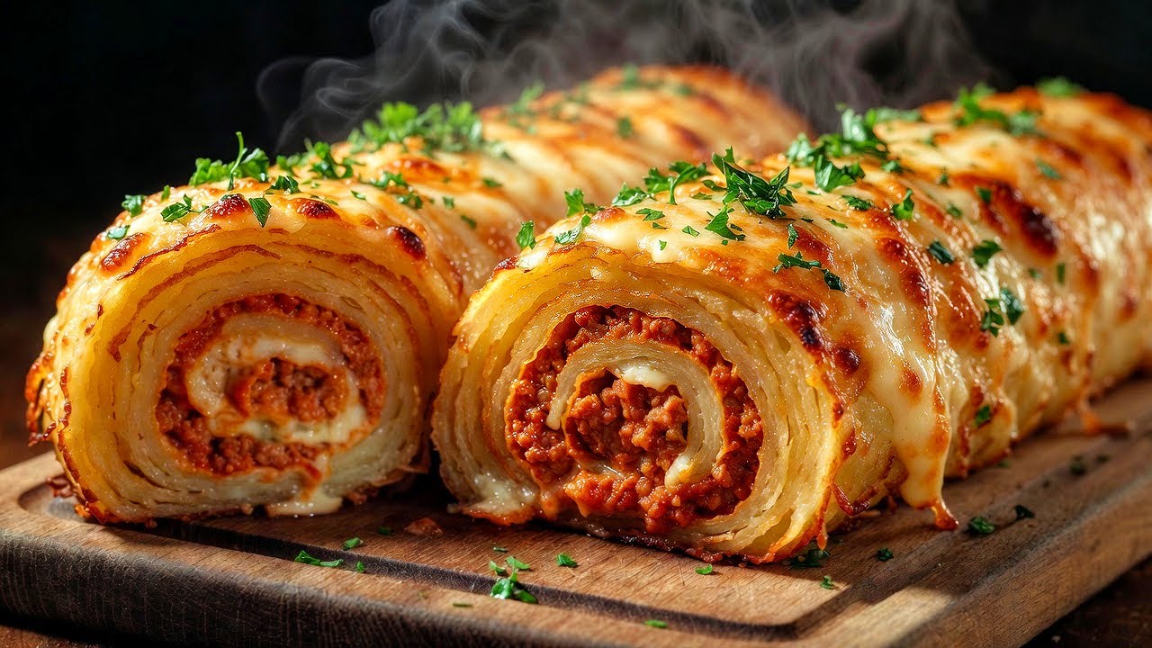 Kartoffelrolle Mit Hackfleisch Und Käse – Unglaublich Lecker, Gäste Sind Begeistert Unwiderstehlich!