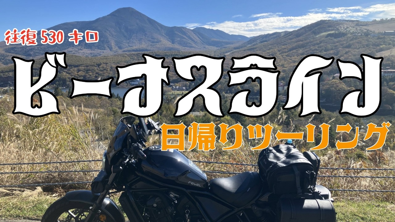 【4K】レブル1100で行く【秋のビーナスライン】初心者ライダーが挑む！絶景ロードとワインディングを満喫する長野日帰りツーリング｜霧ヶ峰・美ヶ原・白樺湖【モトブログ】