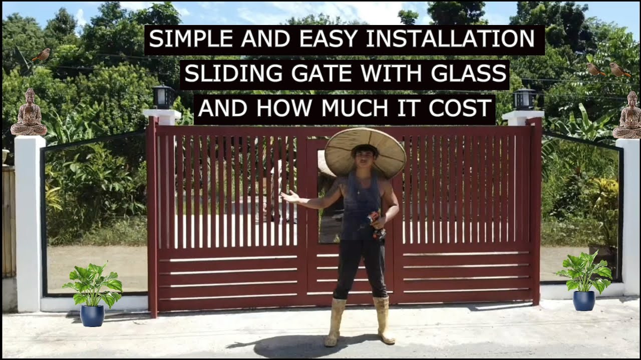 GLASS SLIDING GATE INSTALLATION | HOW MUCH IT COST | SIMPLE AND EASY | NOYSI BALASI TV