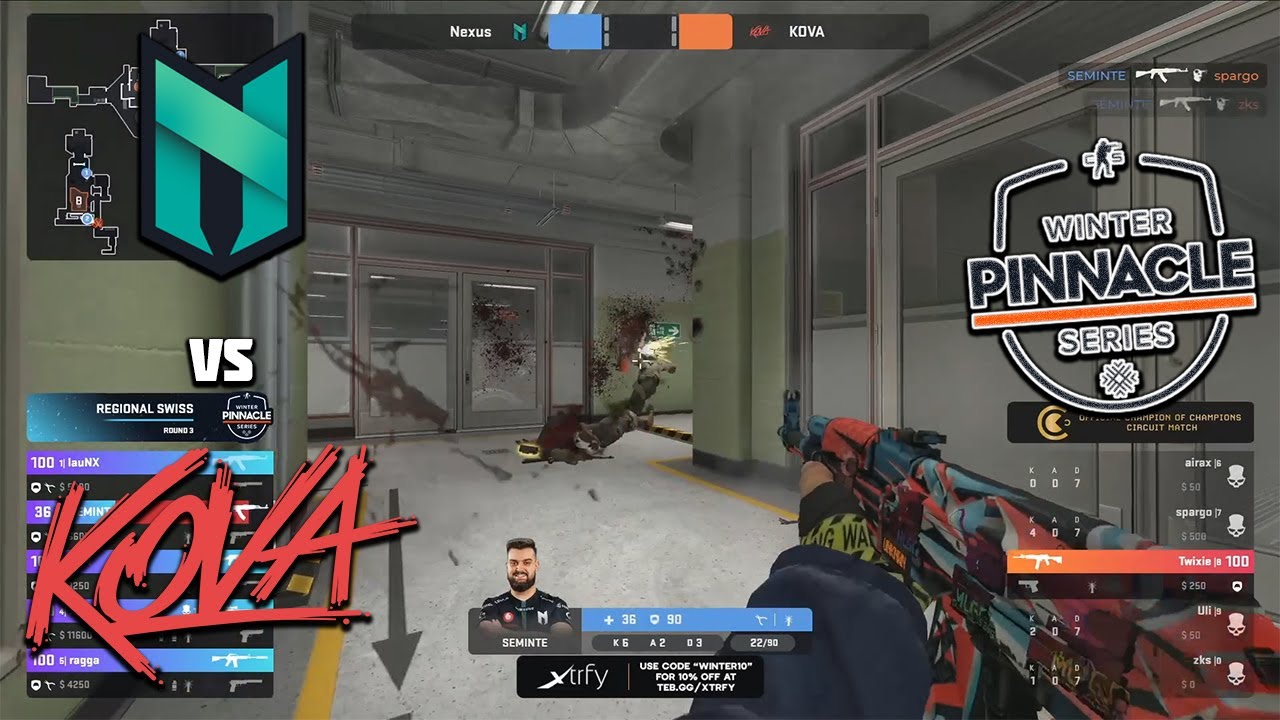 KOVA vs Nexus | Pinnacle Winter Series 3 Regionals - HiGHLiGHTS | CSGO