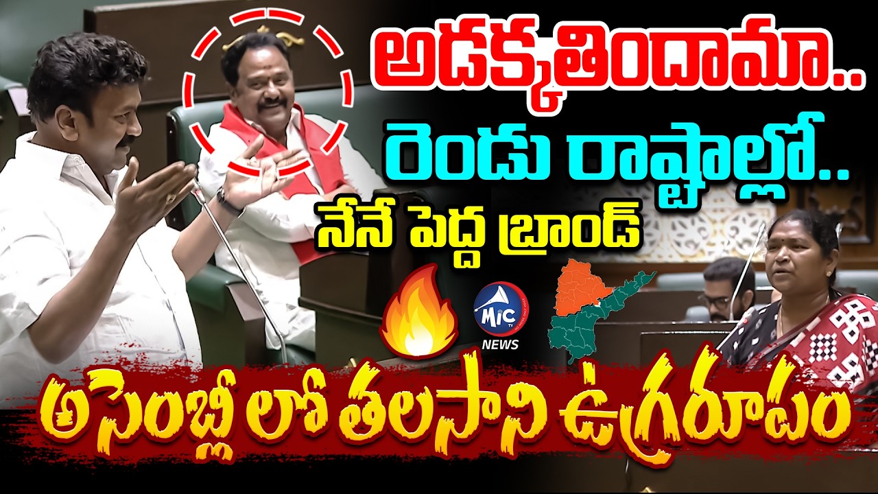 అడక్కతిందామా..| Talasani Srinivas Assembly Speech | BRS VS Congress | Assembly | Mic Tv News
