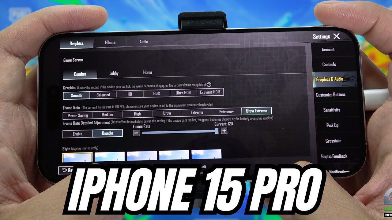 iPhone 15 Pro test game PUBG 120 FPS Ultra Extreme Update 2024 | Apple A17 Pro