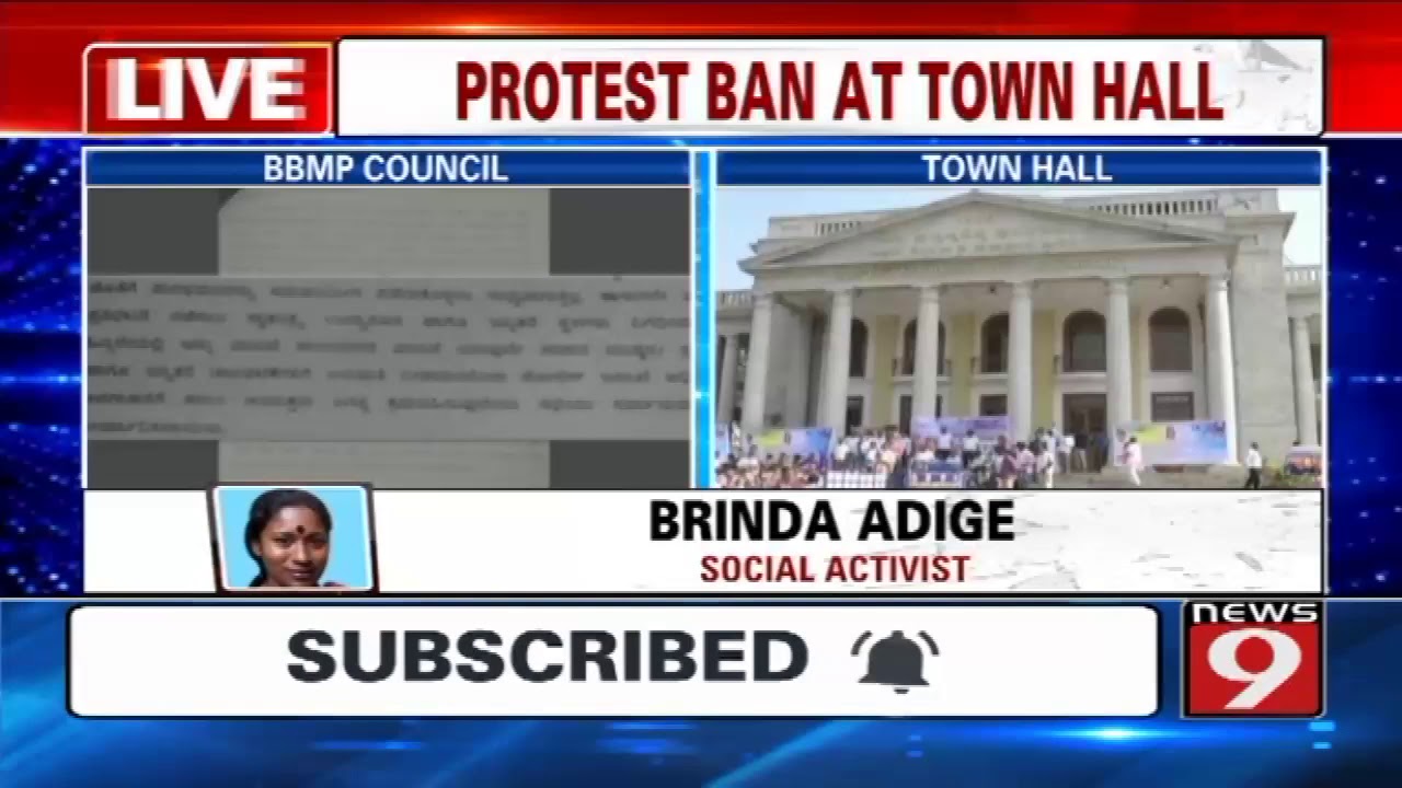 BBMP bans protests at Town Hall