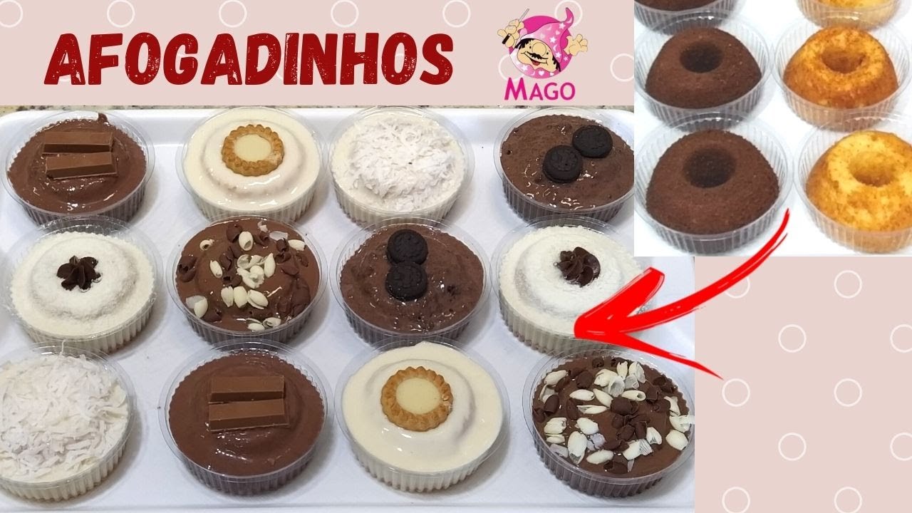 MINI VULCÃO, MINI CAKE OU AFOGADINHOS! Tendência forte de inverno (Aula Mago)