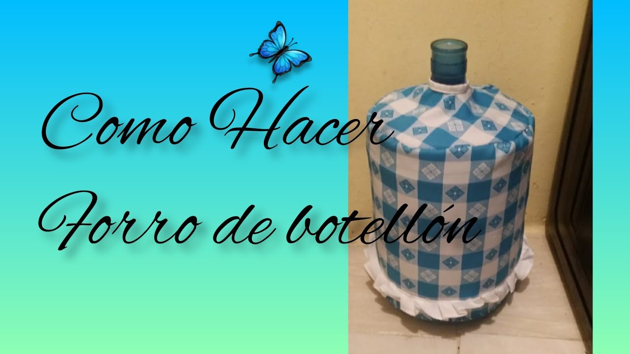 🧶🧵Cómo Hacer Un Forro De Botellón De Agua ✂️/ Como Hacer funda de botella