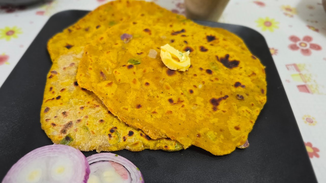 Missi Roti | Gram Flour Flatbread | Besan Flour Roti