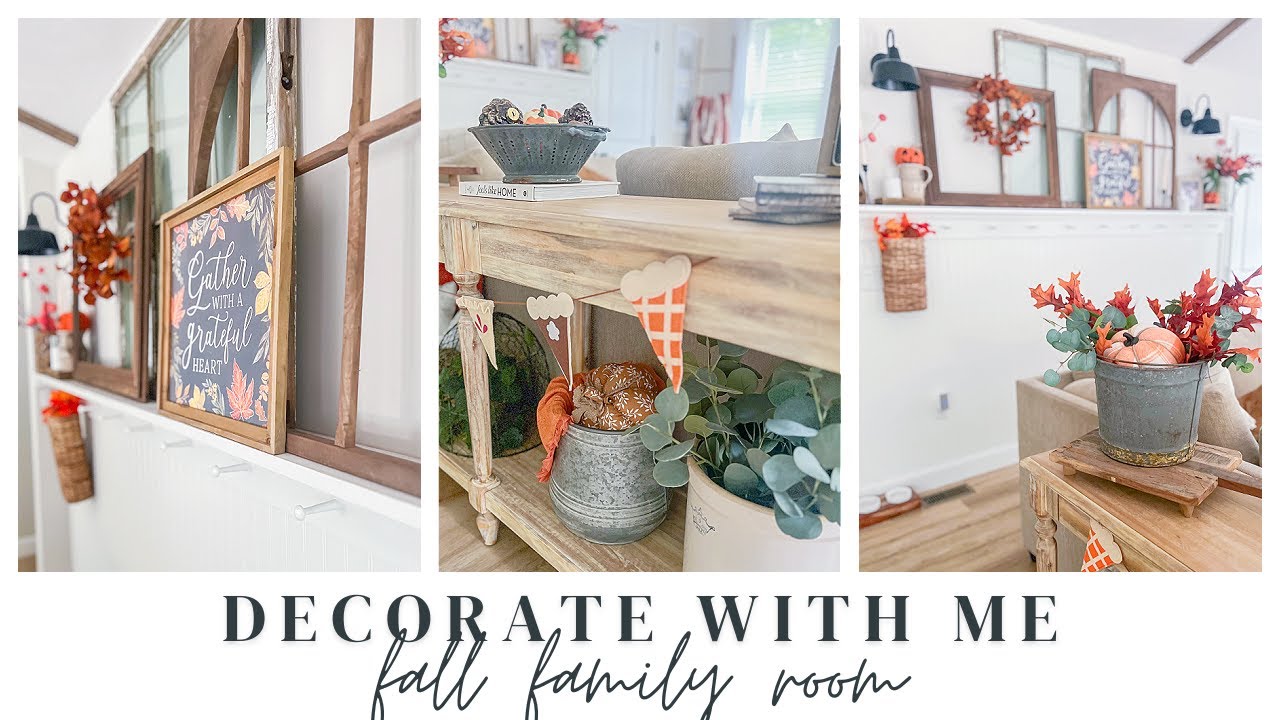 🍁🎃 FALL DECORATE WITH ME 2024 //HALLMARK INSPIRED FAMILY ROOM // CHARLOTTE GROVE FARMHOUSE