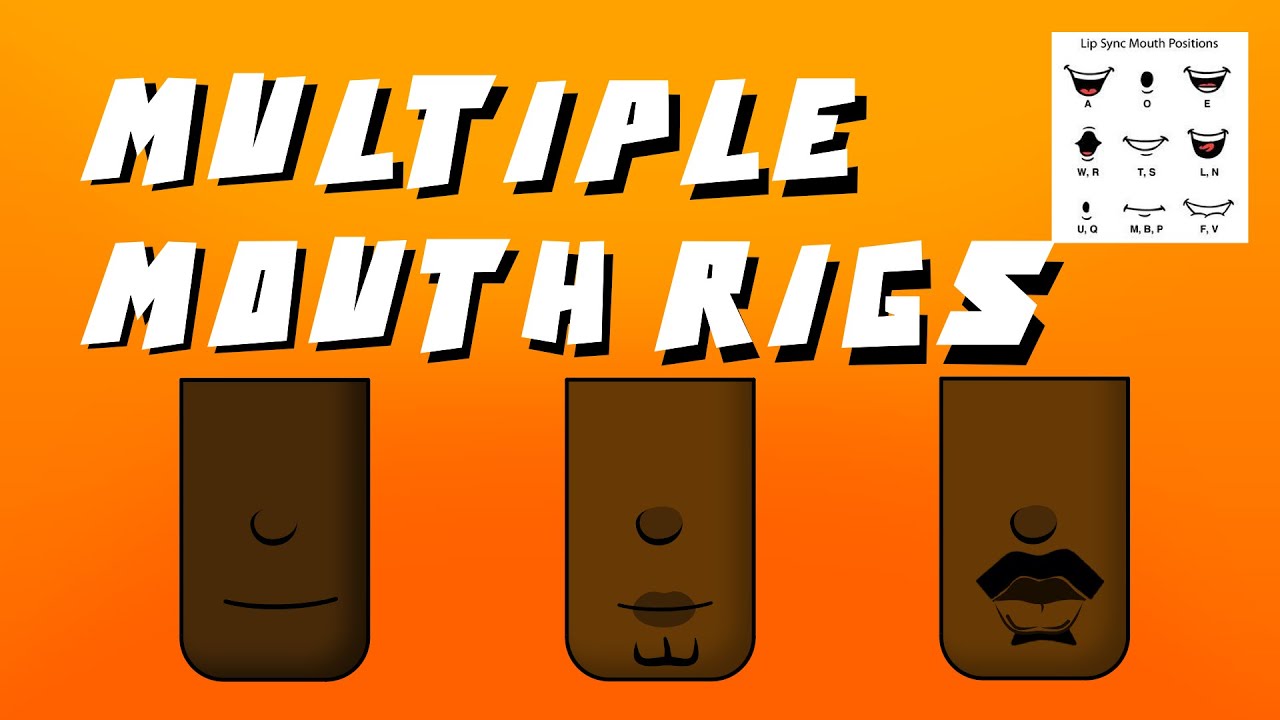 How to rig mouths and lip sync your characters in moho 13.5 !