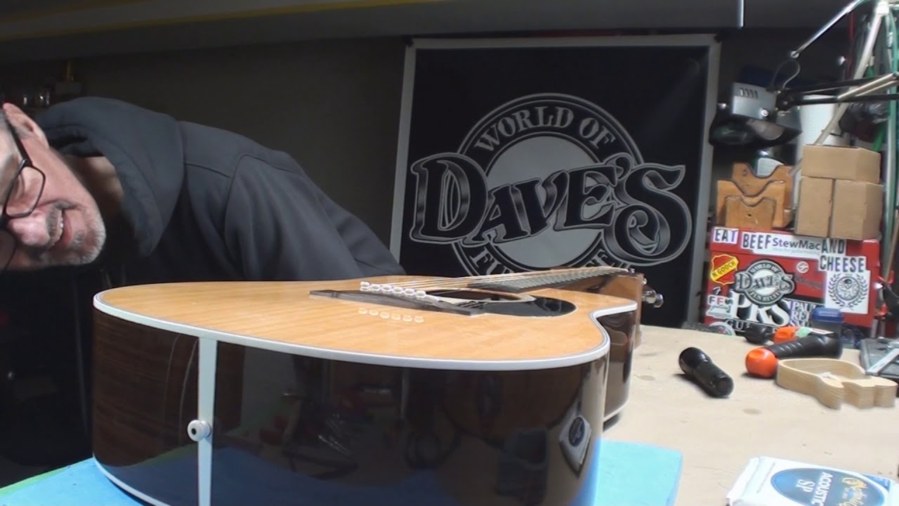 Martin D28 Guitar Gets Adjusted