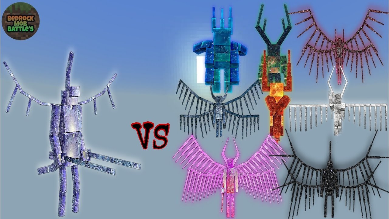 Galaxy Titan v1 vs Other Galaxy Titans | Minecraft Bedrock | Mob Battle