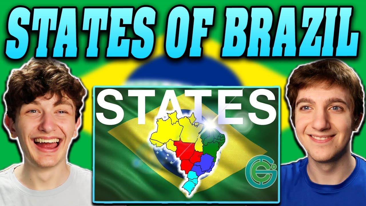 American Guys React to The States of Brazil Explained (Geography Now!)