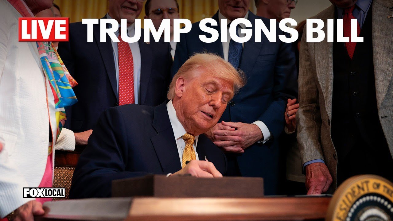 LIVE: President Donald Trump signs bill to end partial shutdown