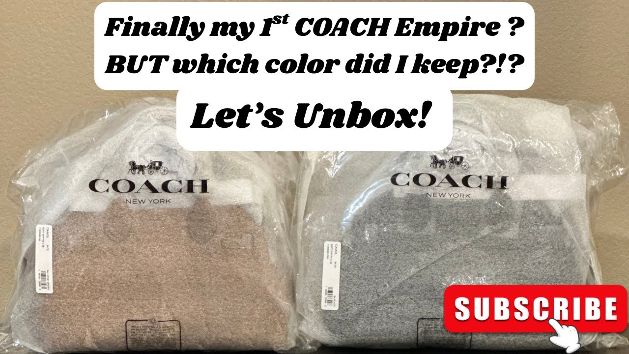 Let’s Unbox| Which 🔥 EMPIRE did I keep?!? 🧡🖤 #Coach #Empire #unboxing #handbags #fashion 