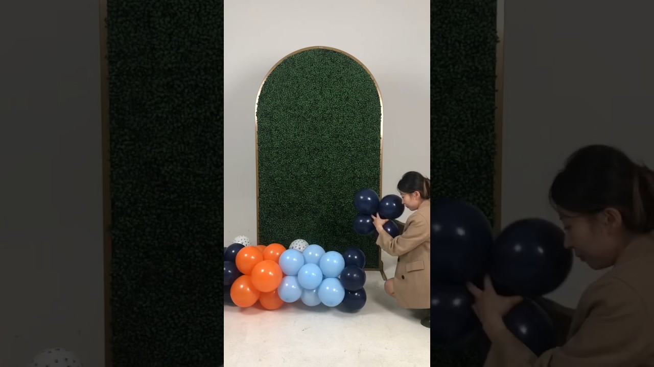 How to make bluey backdrop in an easiest way? #backdrop #fakegrass #artigwall#bluey#partydecoration