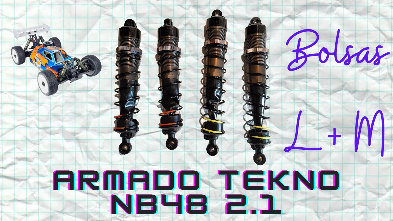Armado Tekno NB48 2.1 | Amortiguadores de emulsión.