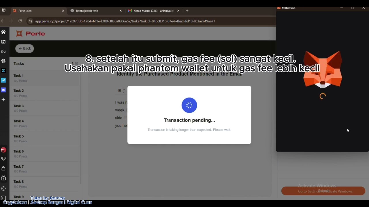 Tutorial Testnet Sakahayang - Garap Perle Labs Satset dan Mudah