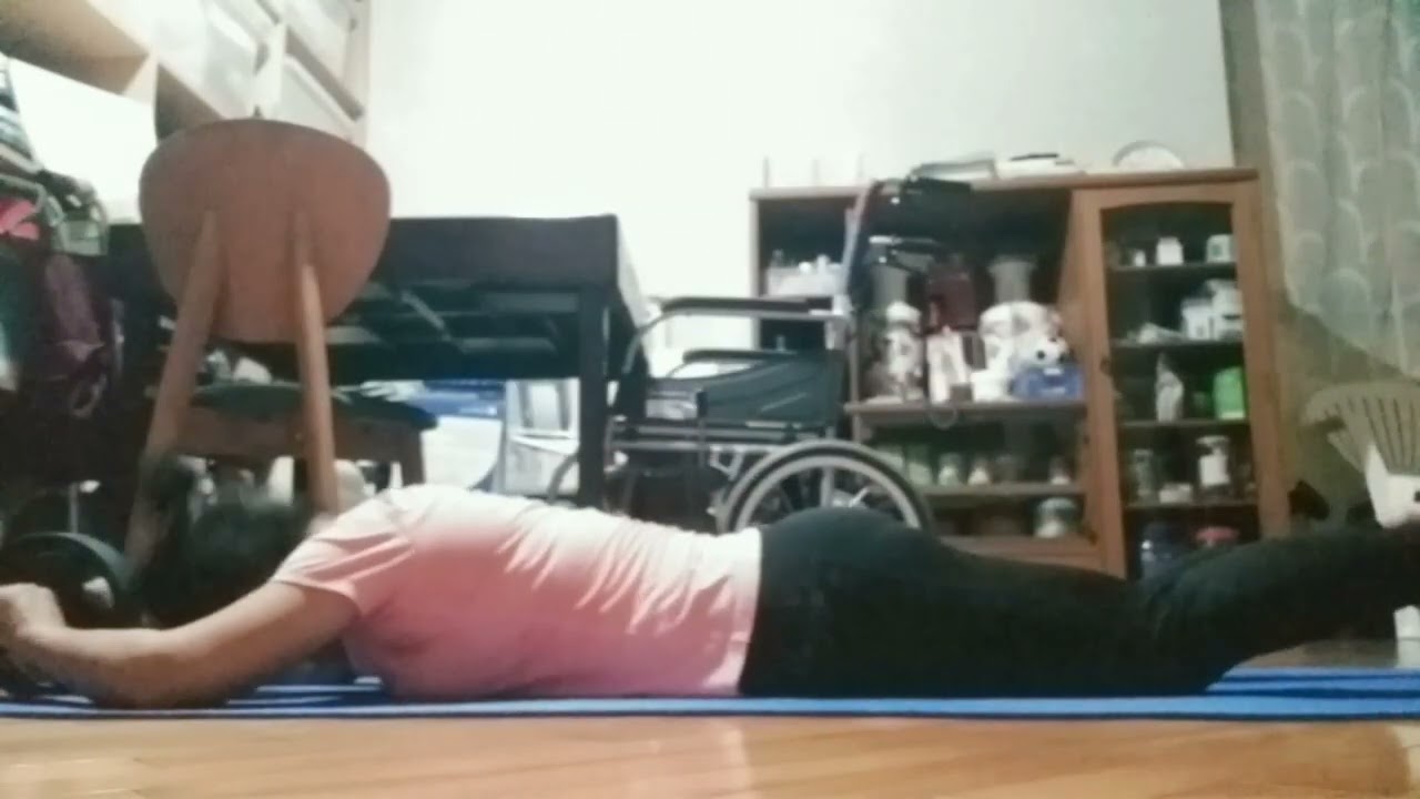 Practice ....ab roller  workout so tough!