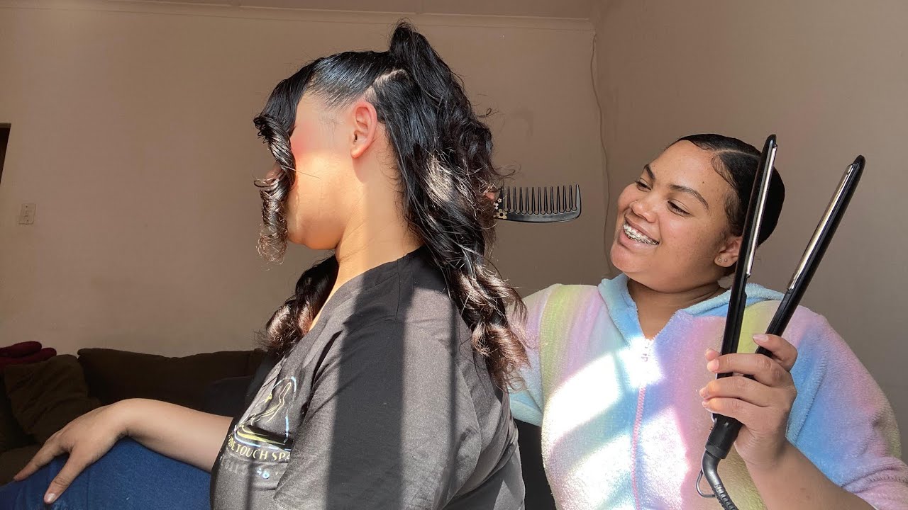 I asked for a pink girl  look and look at what she did // Hair combing and sweet girl look