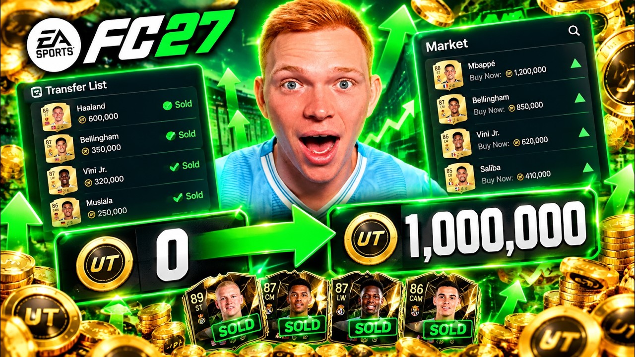 Как заработать 1 миллион монет на трейдинге в FC 27🤑